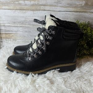 Style & Co. Black Lace Up HikingBoots NEW Never Worn